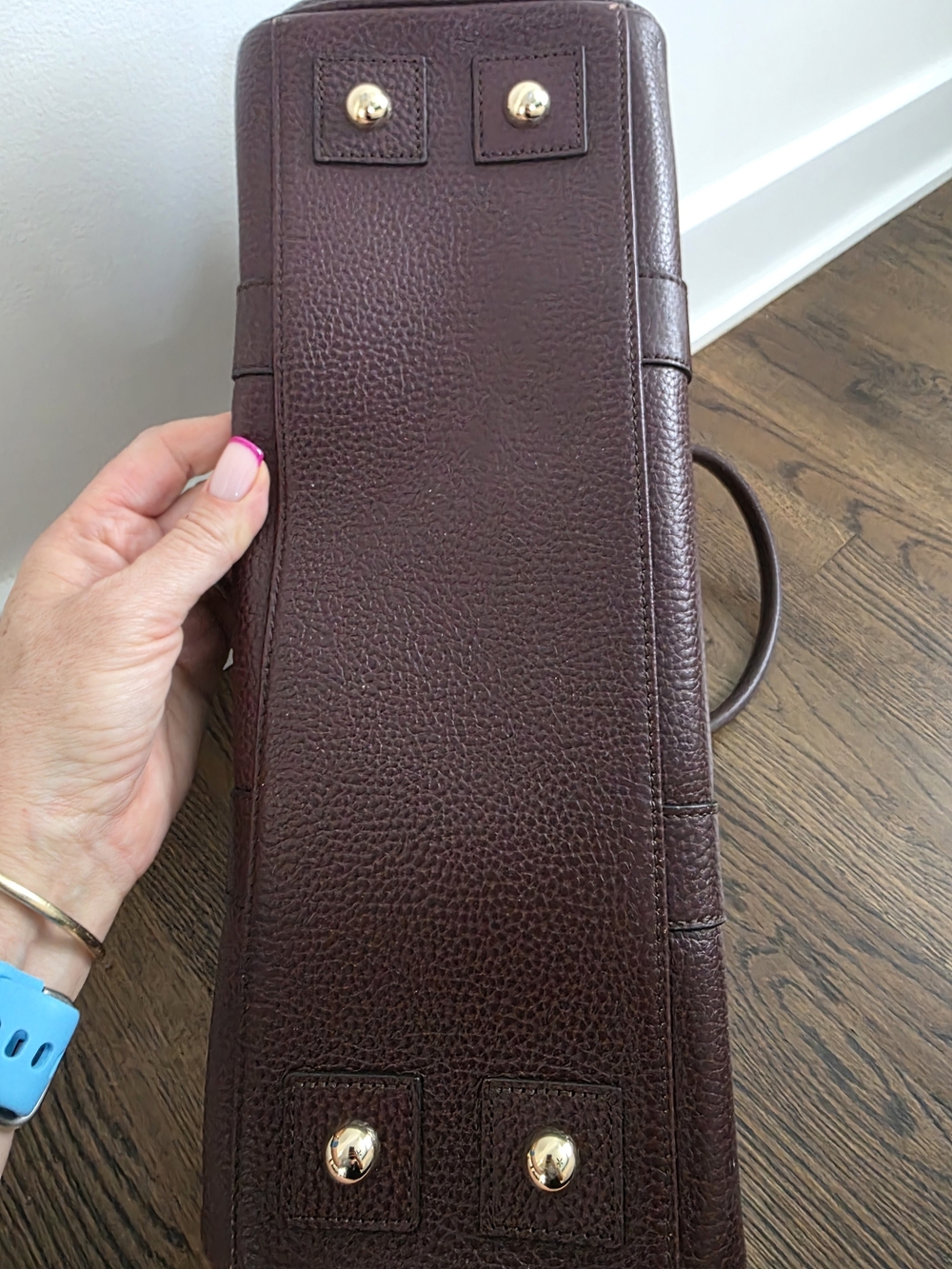 MULBERRY Bayswater Leather Tote Bag in Deep Burgundy/oxblood - Picture 3 of 11